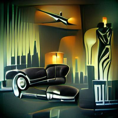 Lounge art deco film noir - AI Generated Artwork - NightCafe Creator
