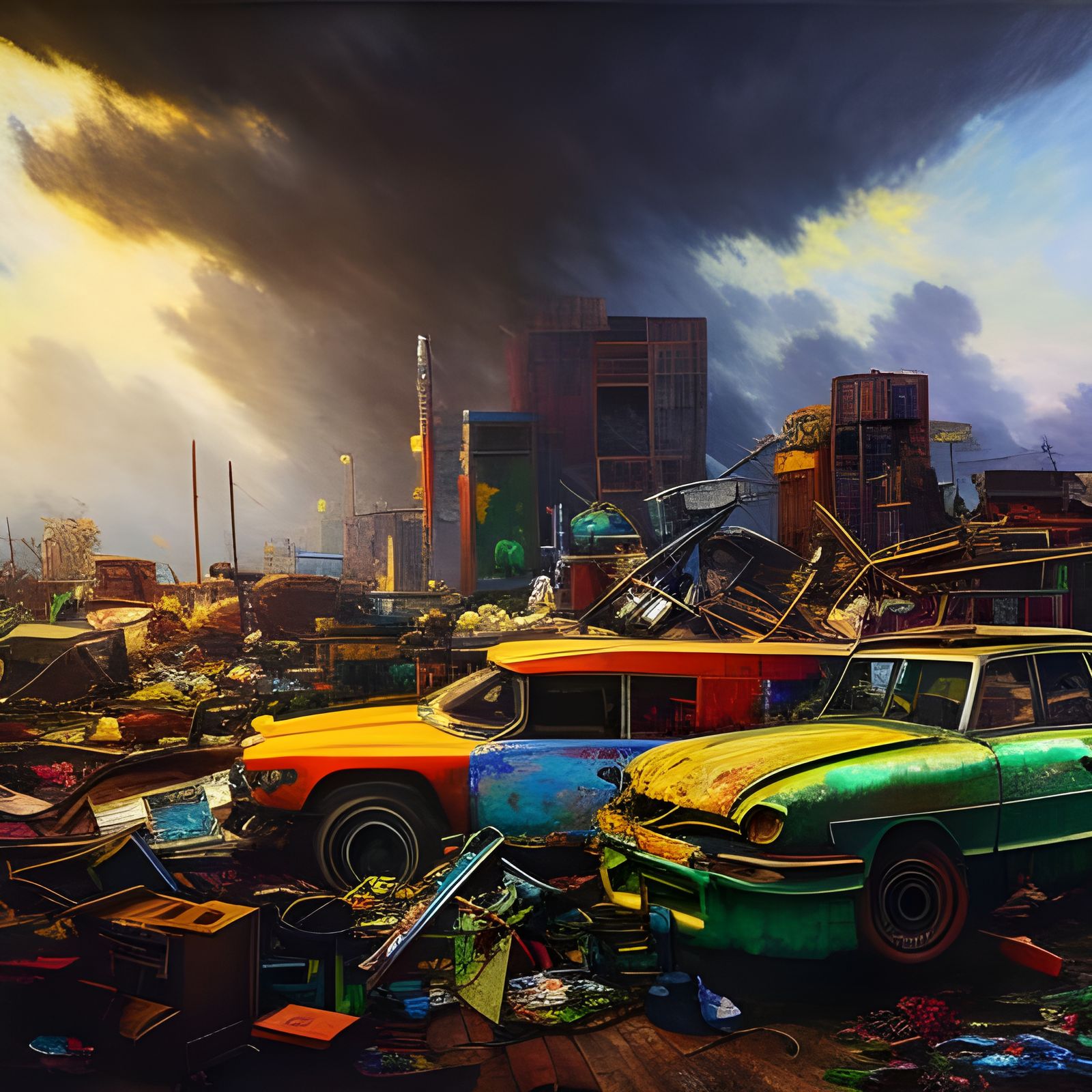 Junkyard Empire AI Generated Artwork NightCafe Creator
