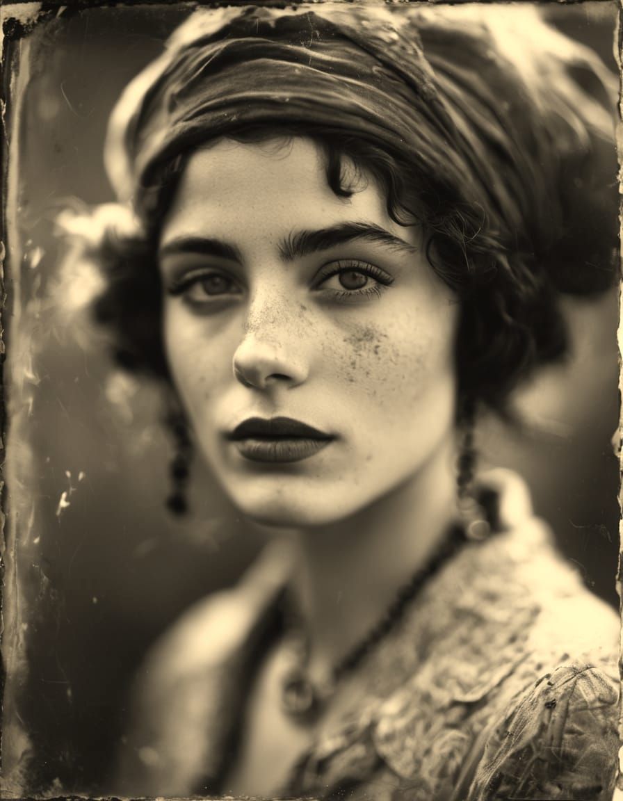 Italian Sinti Woman, 1938  by @Doublecrash