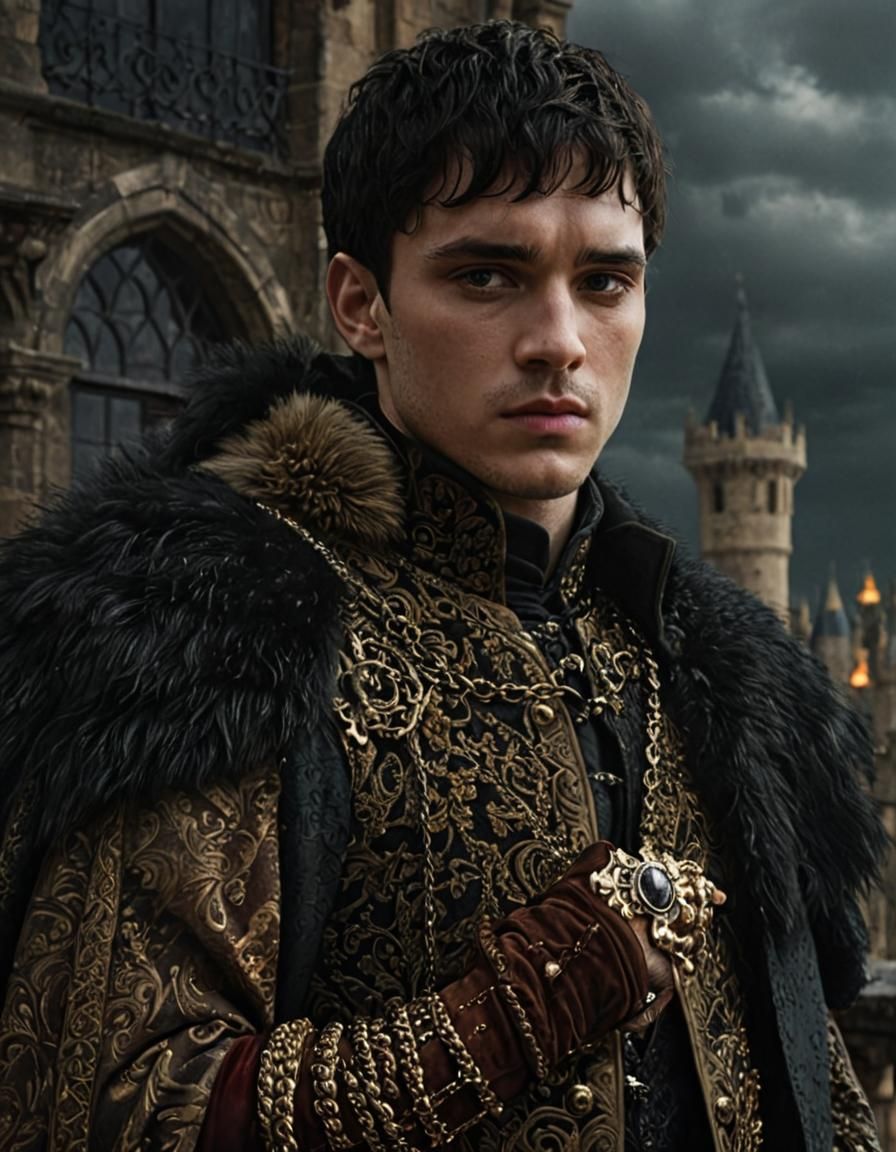 Medieval Lord on Balcony in Game of Thrones Style