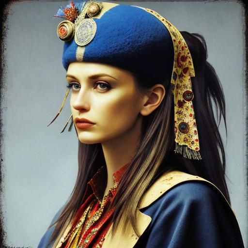 wise, emo, hippie, tattoo, elegant, bakelite, photorealistic...