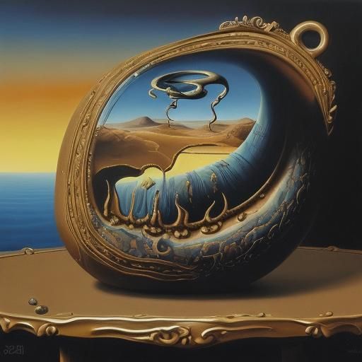 Rat Zodiac Rice Vat in Surrealist Style