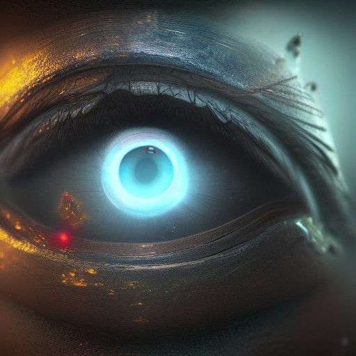 Eye with Black hole as pupil