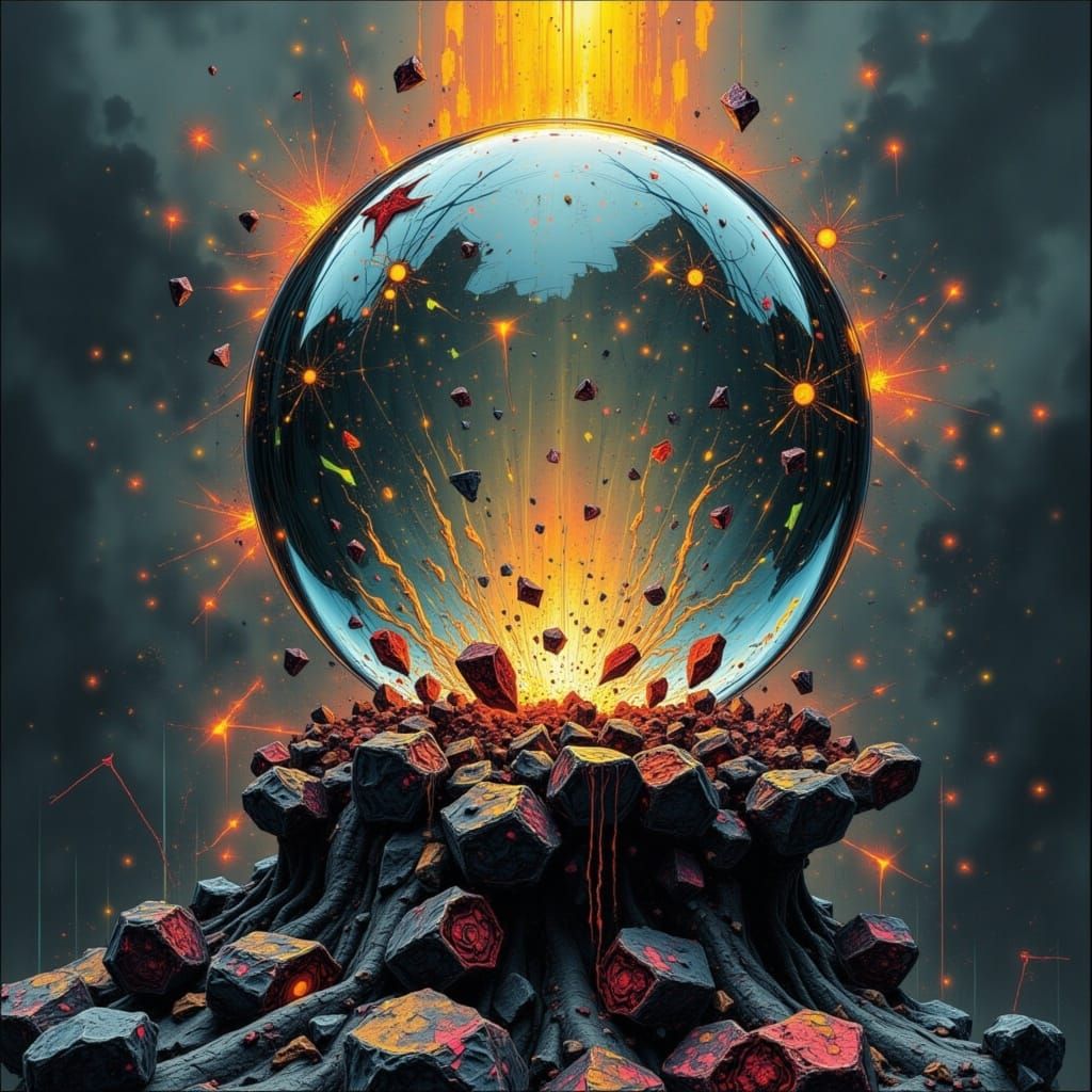  <lora:Kaotix:1.0> Crystal Ball double exposure