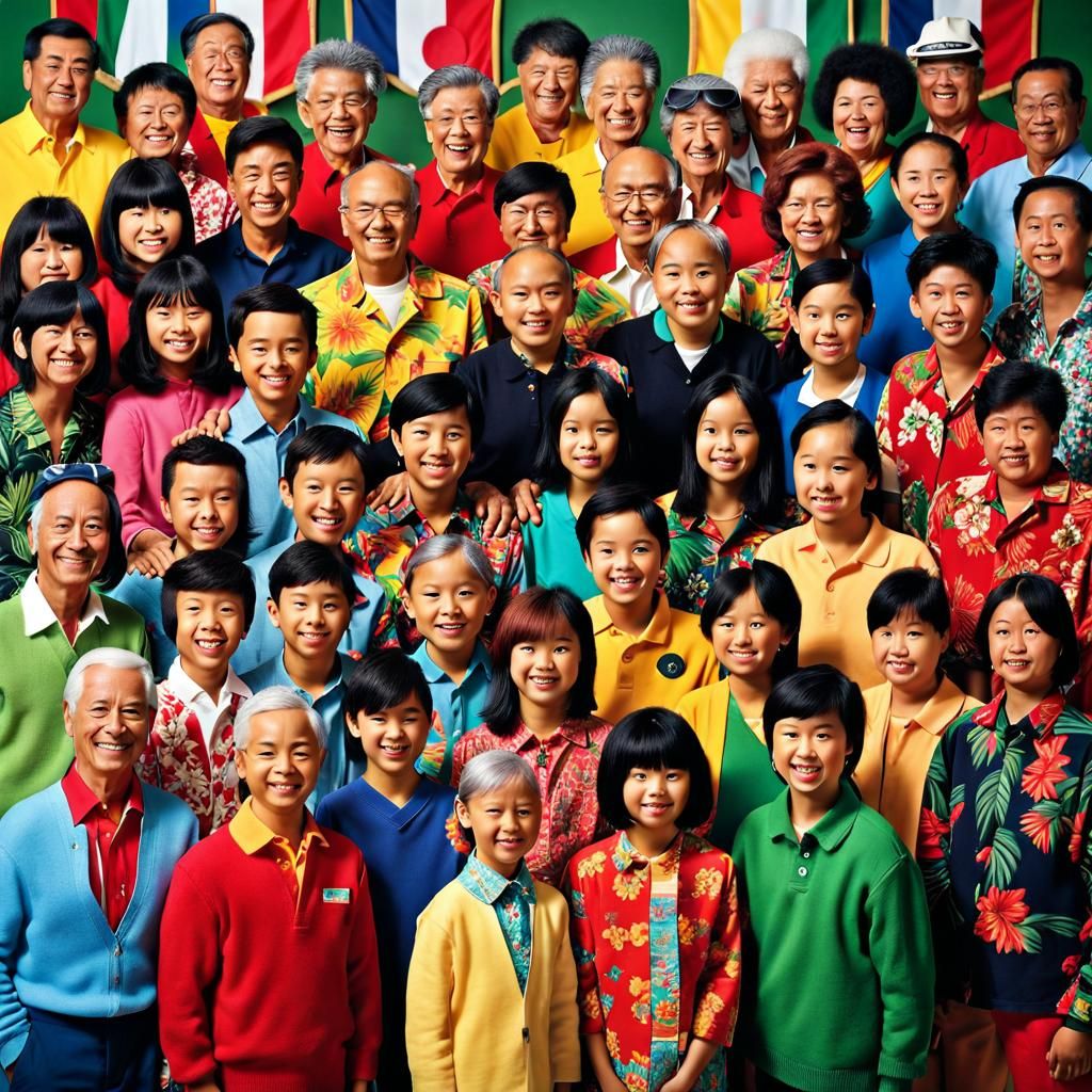 International Greetings in Hyperrealistic Style