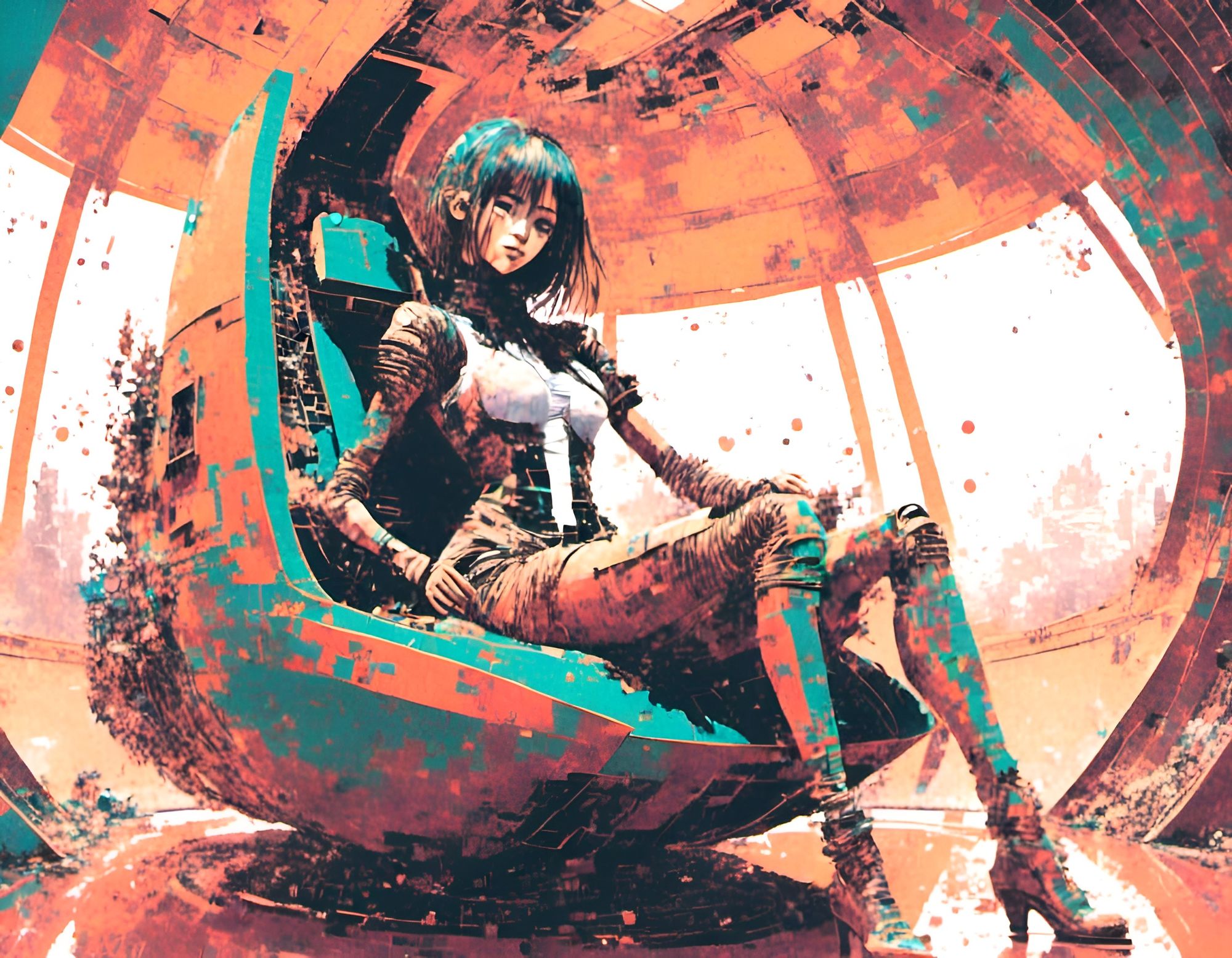 Premium Photo | Enchanting Cyborg Anime Girl in Japanese Kawaii Vibe A  Masterpiece of Digital Anime Art