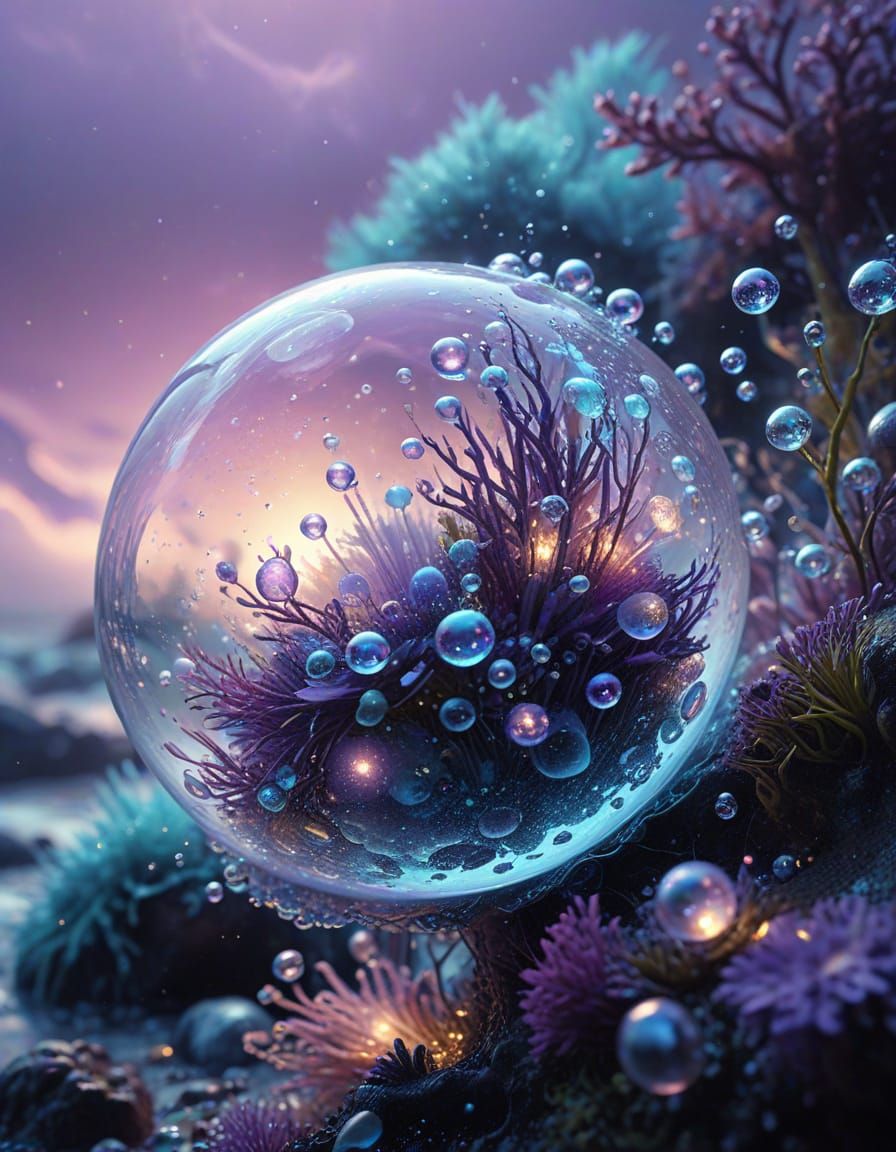 Bubble flower under the sea  by @HecateWayne