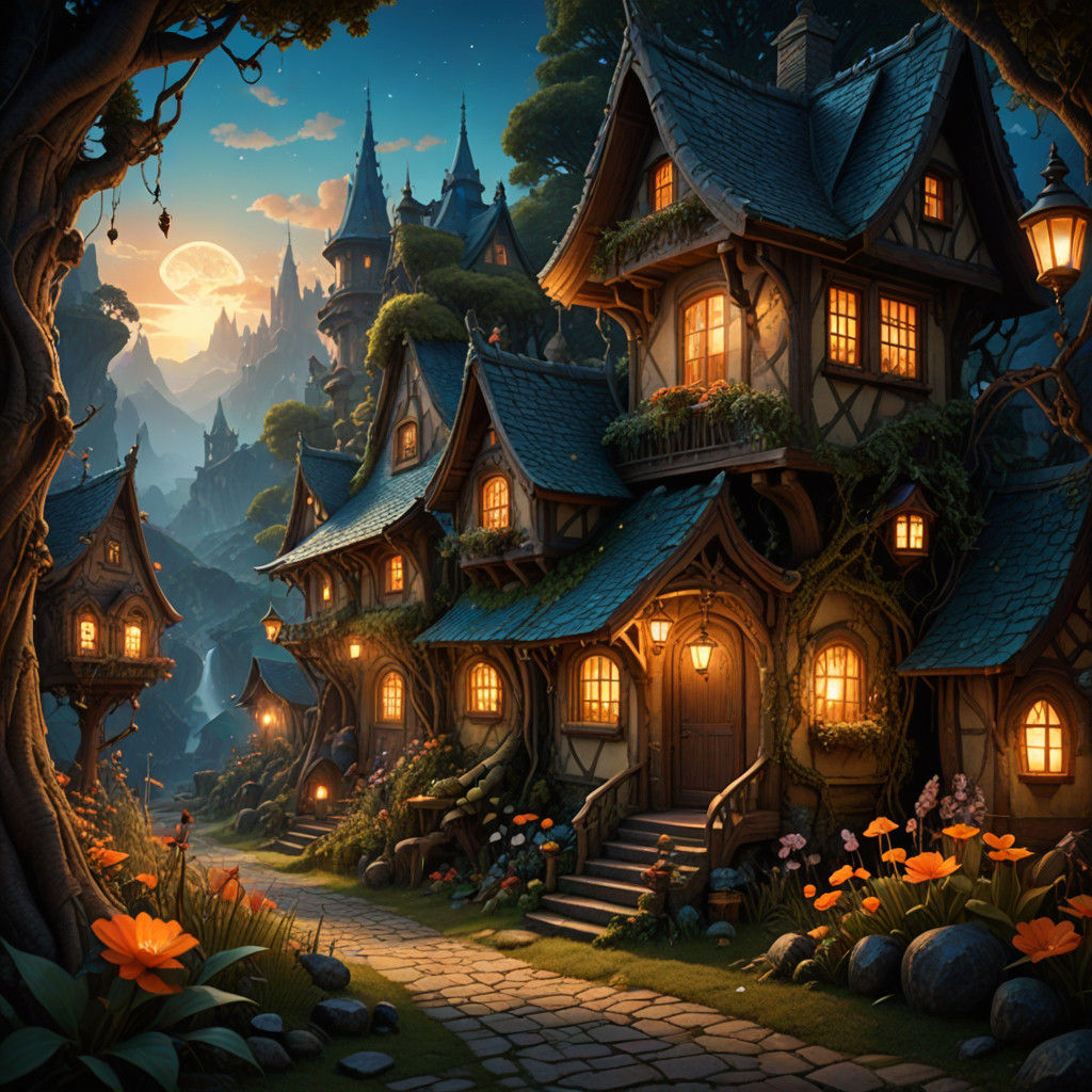 Fairy village  by @l i o n h e a r t