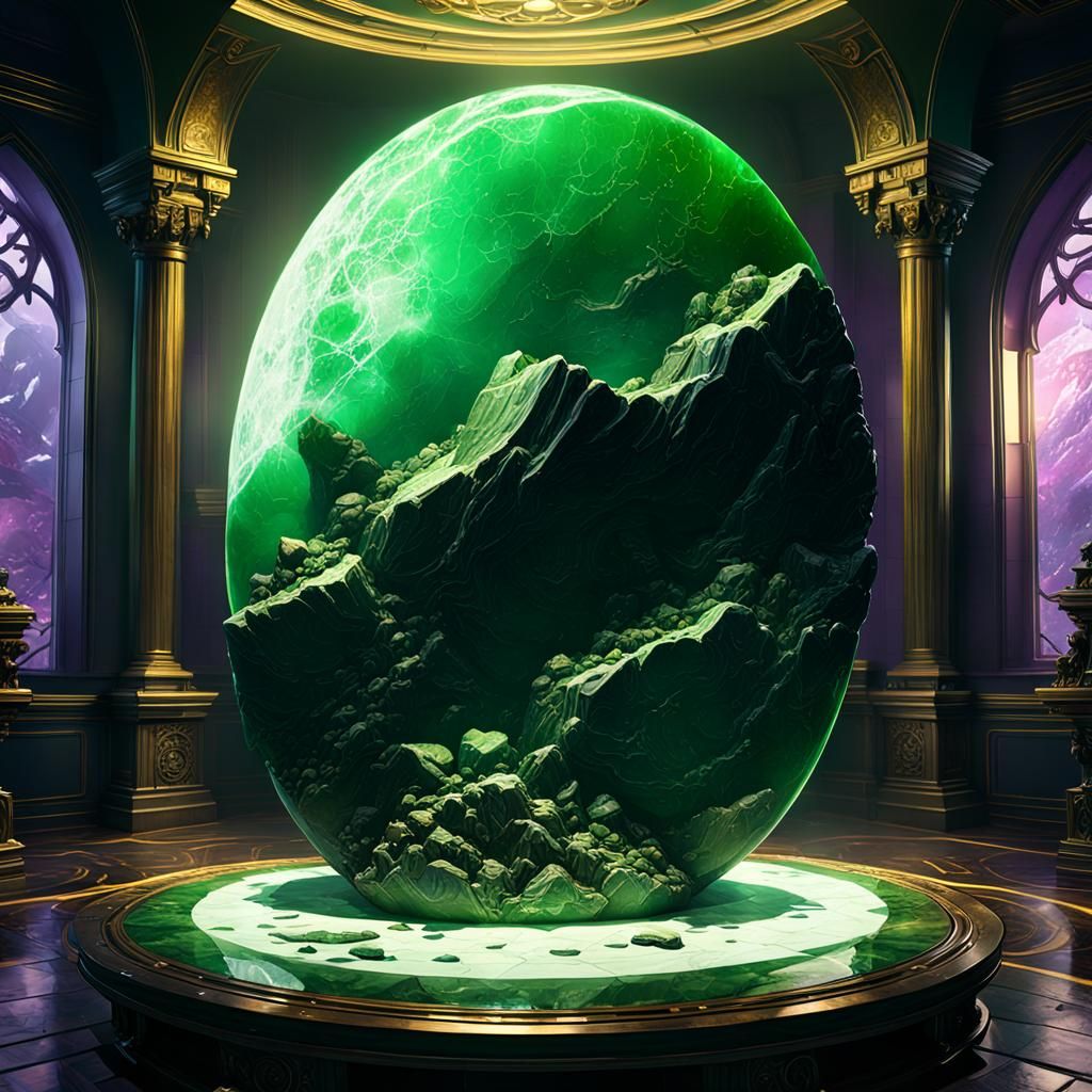 Green Mystic Stone : Power To Conquer The world  by @MKF Design MY