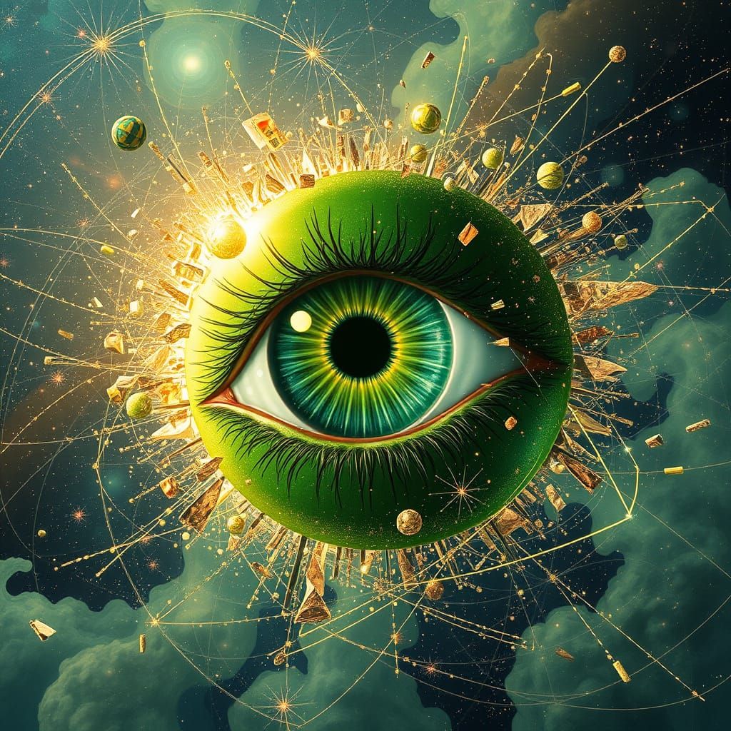 A gigantic eye   by @BlueSade