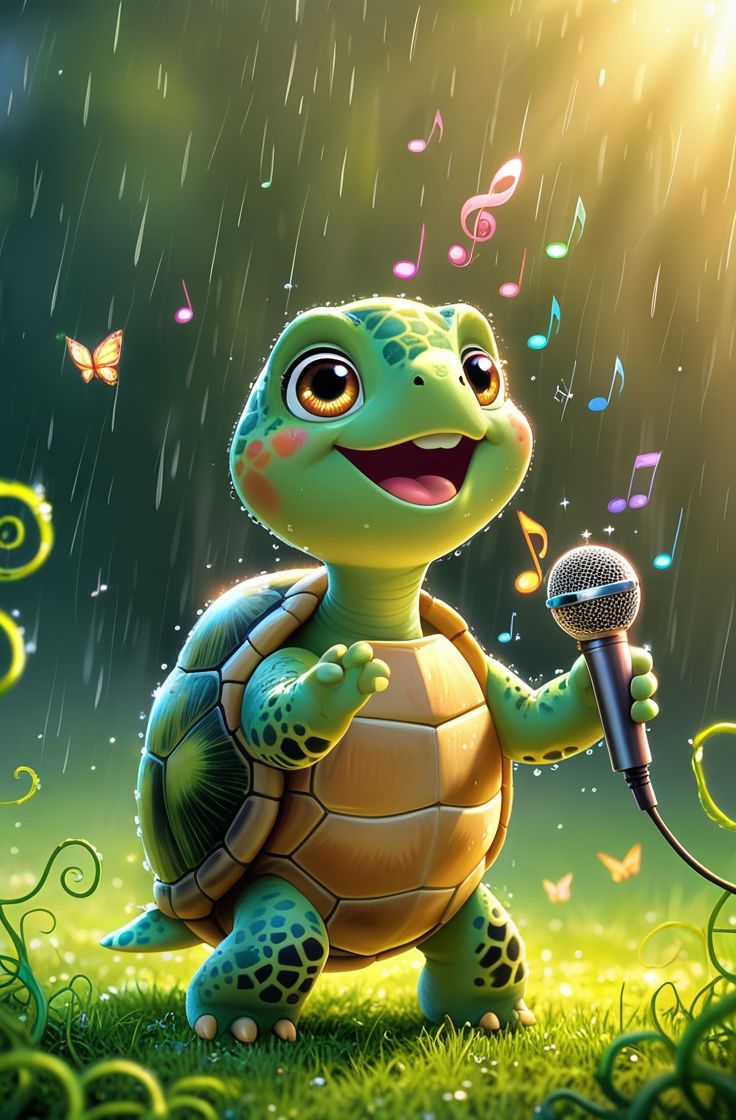 Singing turtle.