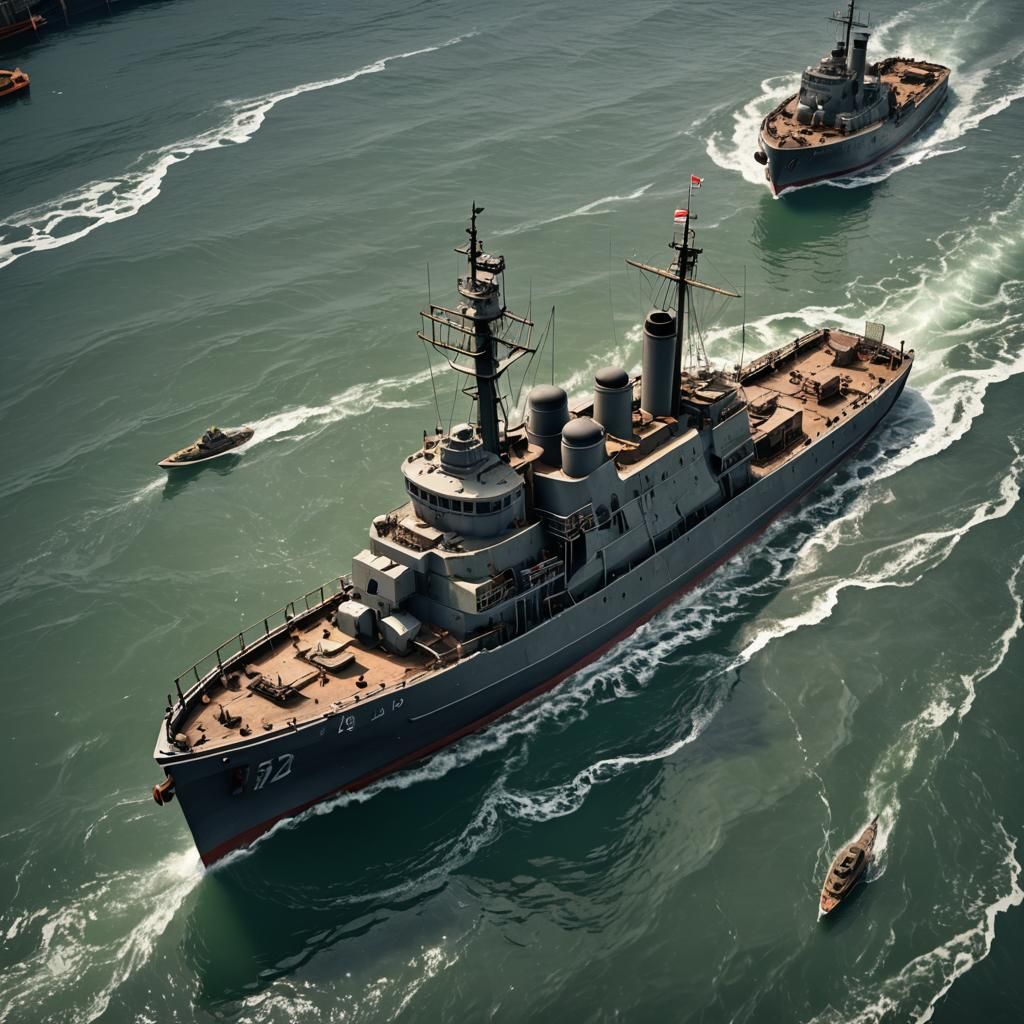 A BRITISH YAUGHT MINESWEEPER FROM  WW2 WITH FORWARD GUN SHIP...