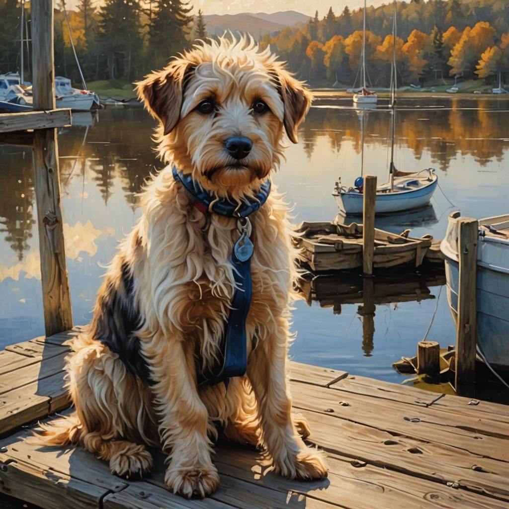Waiting for his boy