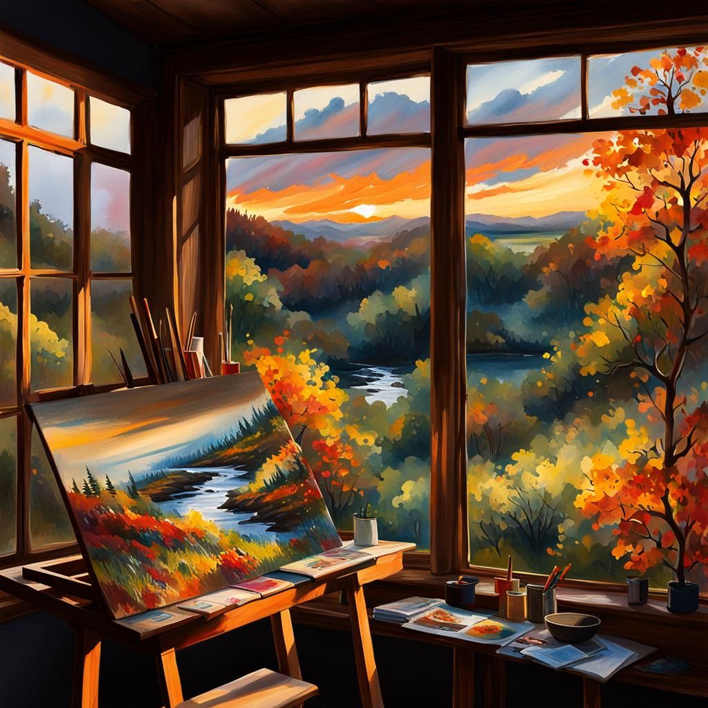 A Painting in a Painting  by @Worker Bee