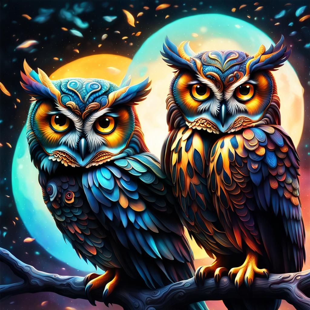 Owls - AI Generated Artwork - NightCafe Creator