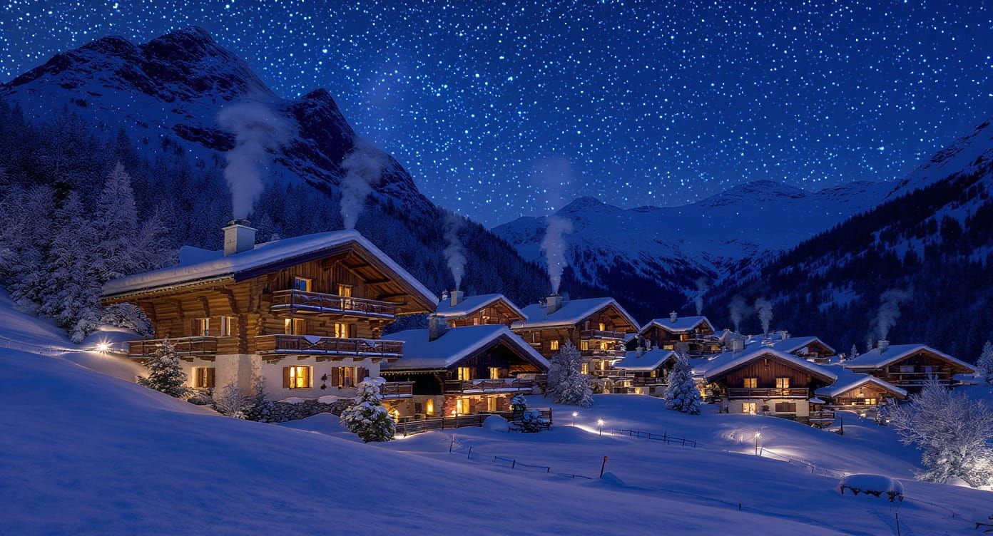 Alpine Village   by @Booth31AIart