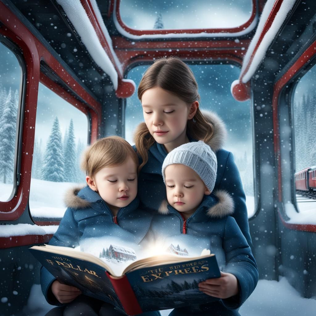 Reading the Polar Express  by @Chickadee