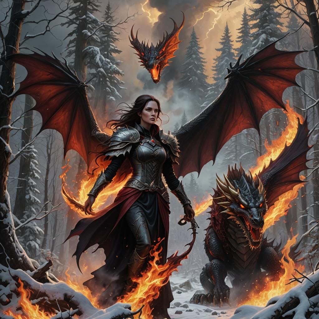 Ethereal Storm Goddess in Hyperrealistic Gothic Fantasy