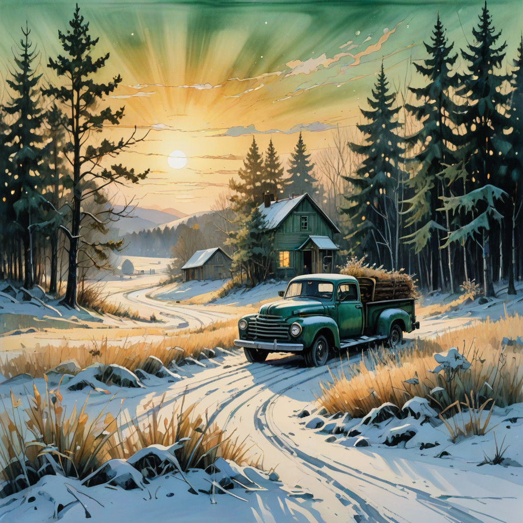 Sunset on the tree farm  by @strangemagic66