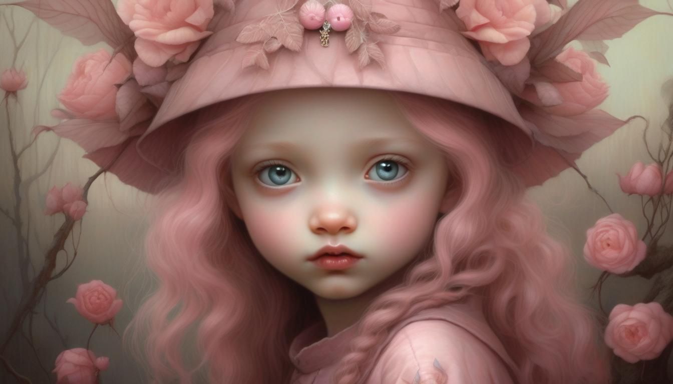 Surreal child portrait