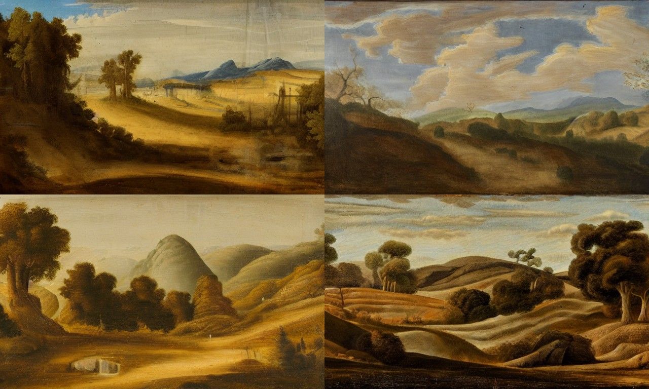 Landscape in the style of Neoism