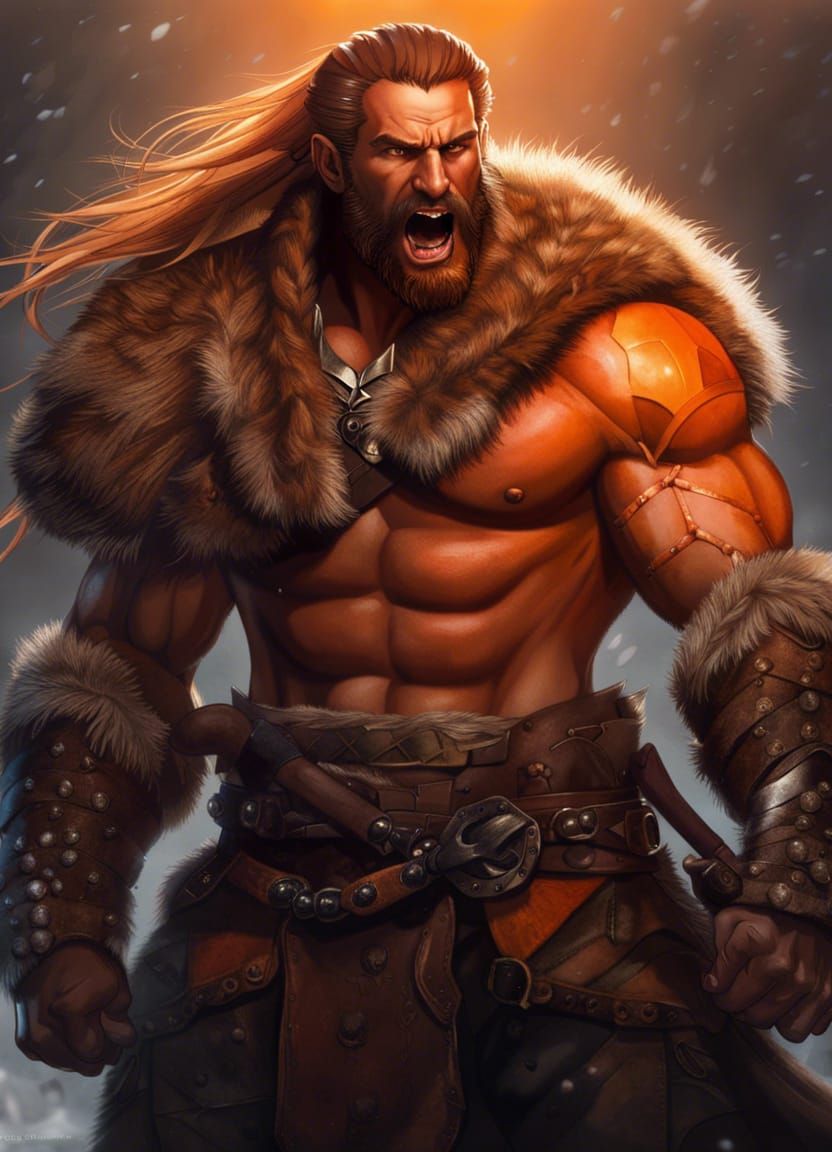 Barbarian Warrior - AI Generated Artwork - NightCafe Creator