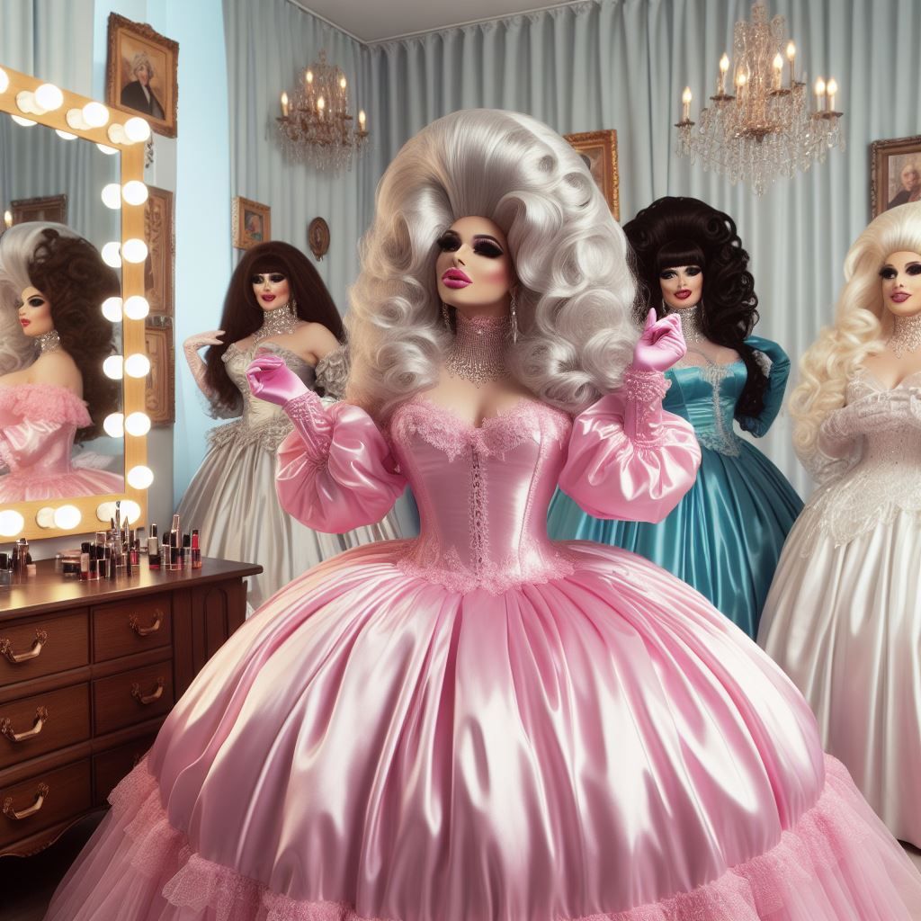 Living in a Satin Wonderland of Sissy Dresses, Satin Gowns, ...