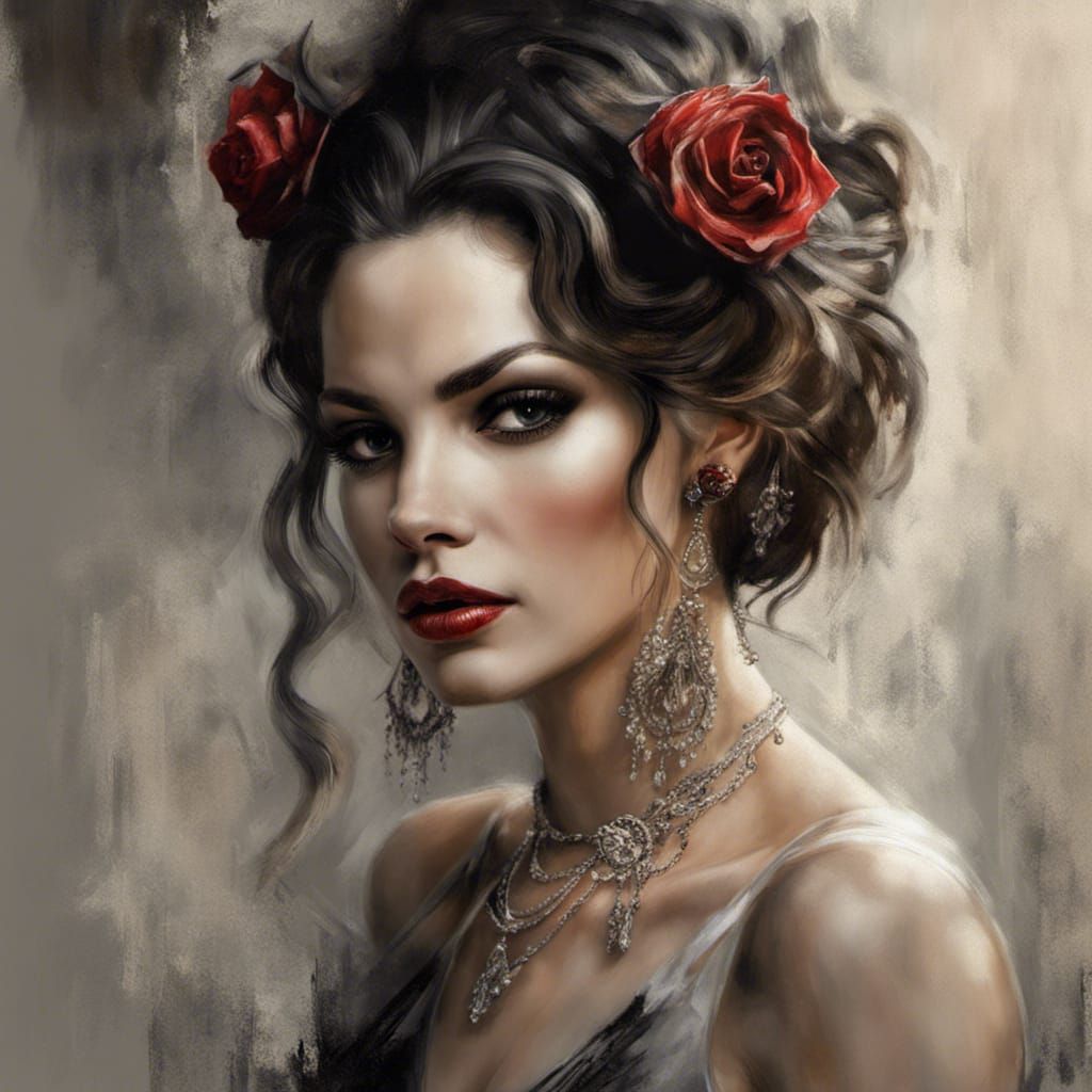 A Beautiful Woman by Brian Viveros, Andrew Atroshenko,  by @Crystal