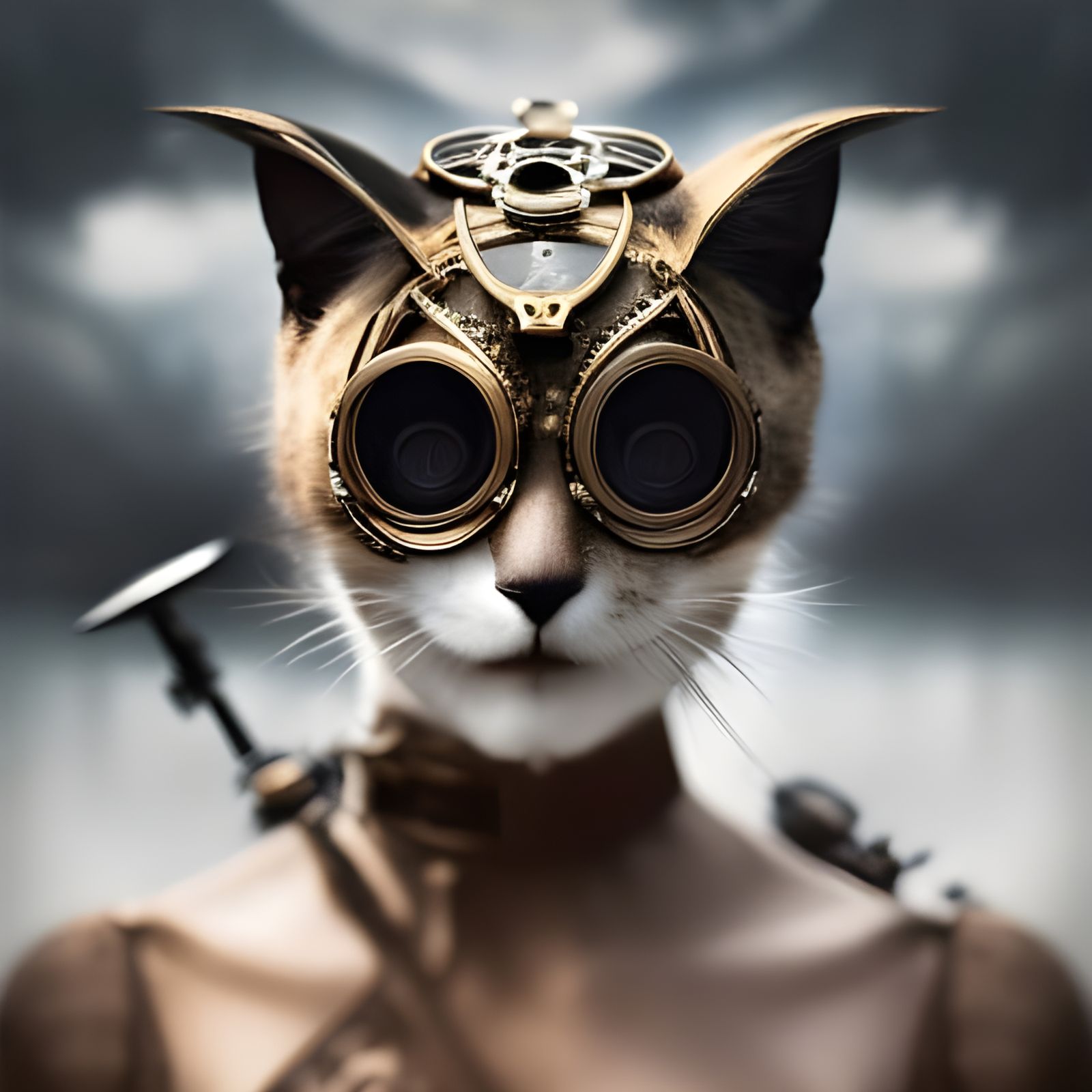 Steampunk Catwoman Ai Generated Artwork Nightcafe Creator 