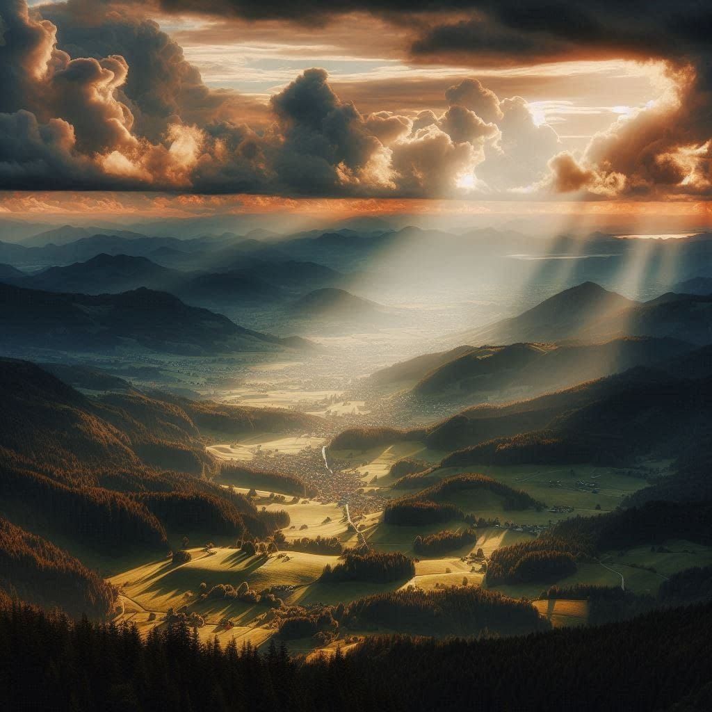 As the sun breaks through the clouds