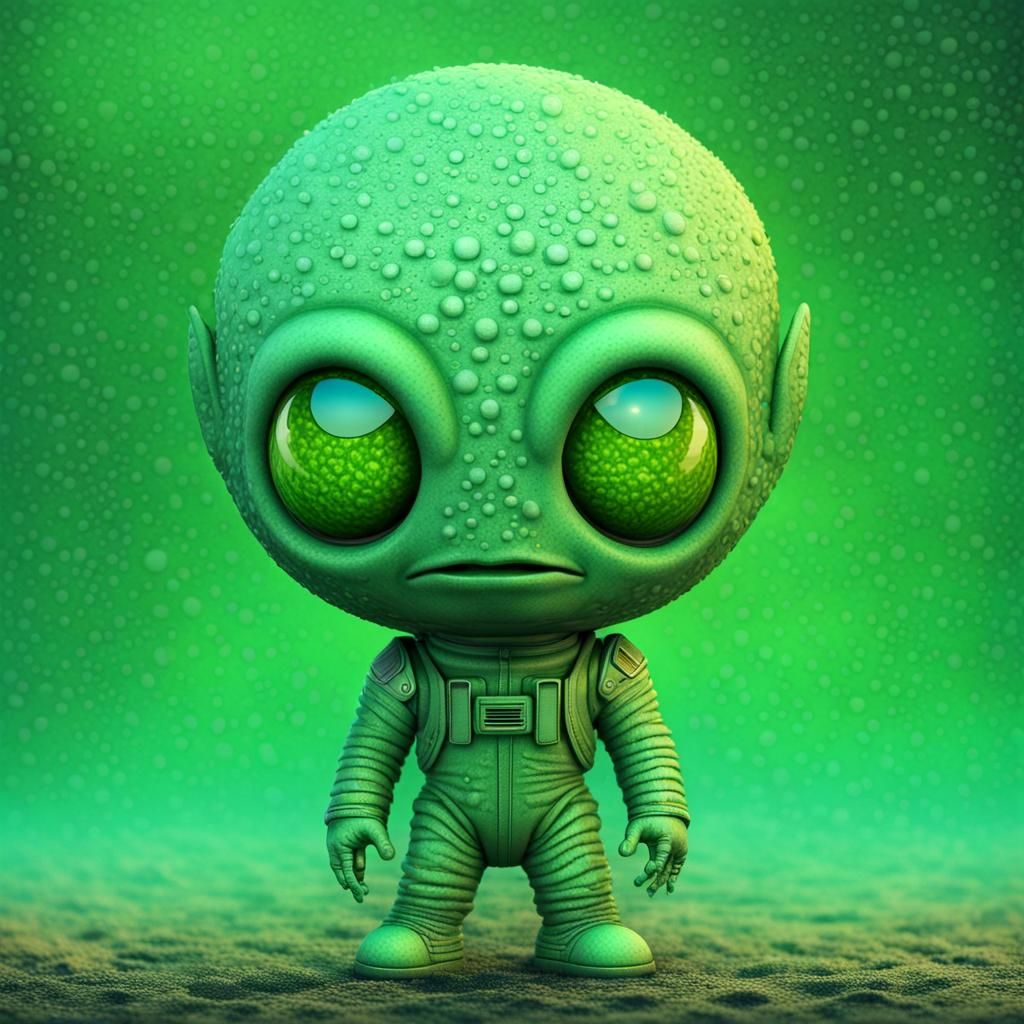 Little Green Man AI Generated Artwork NightCafe Creator