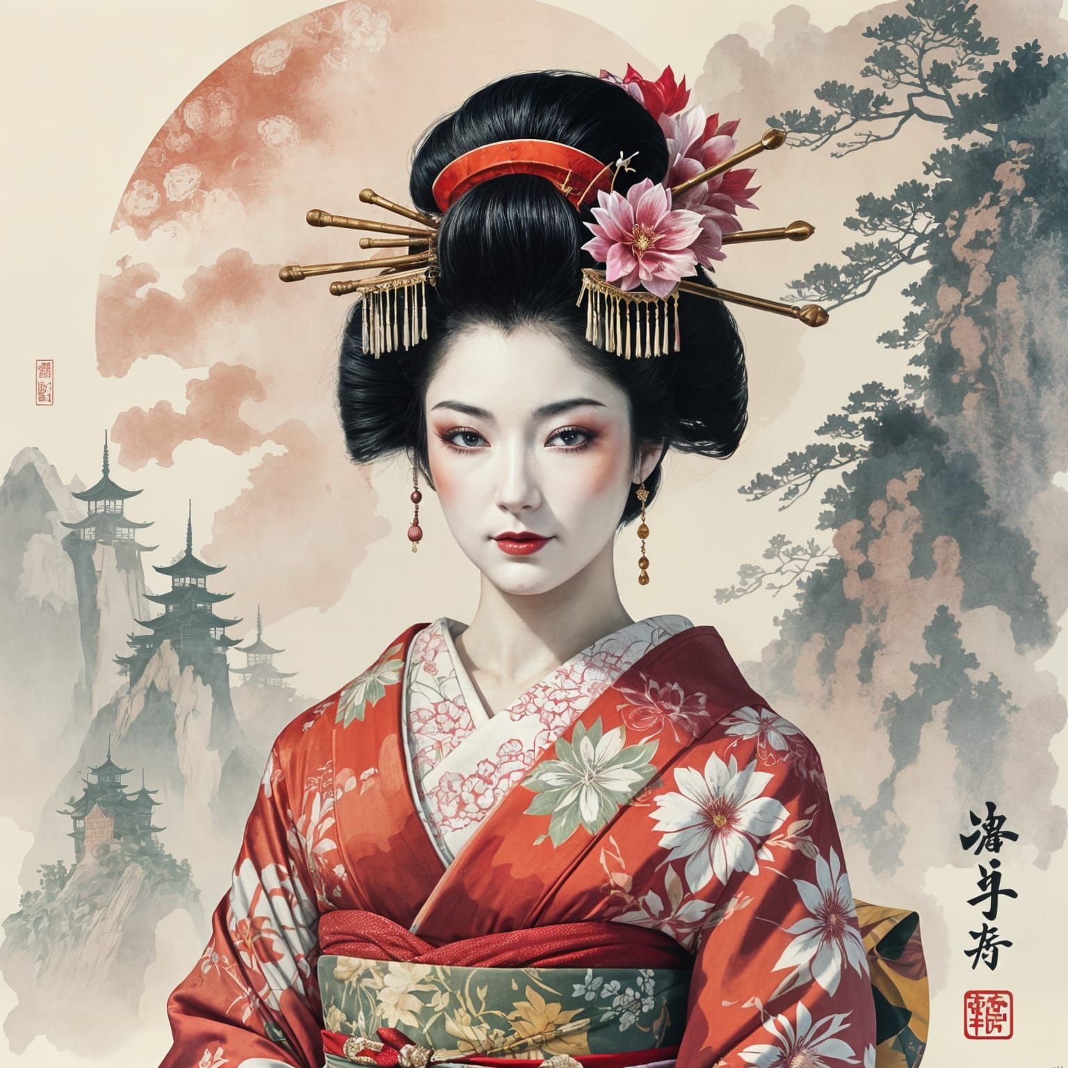 Geisha   by @Nancbloom