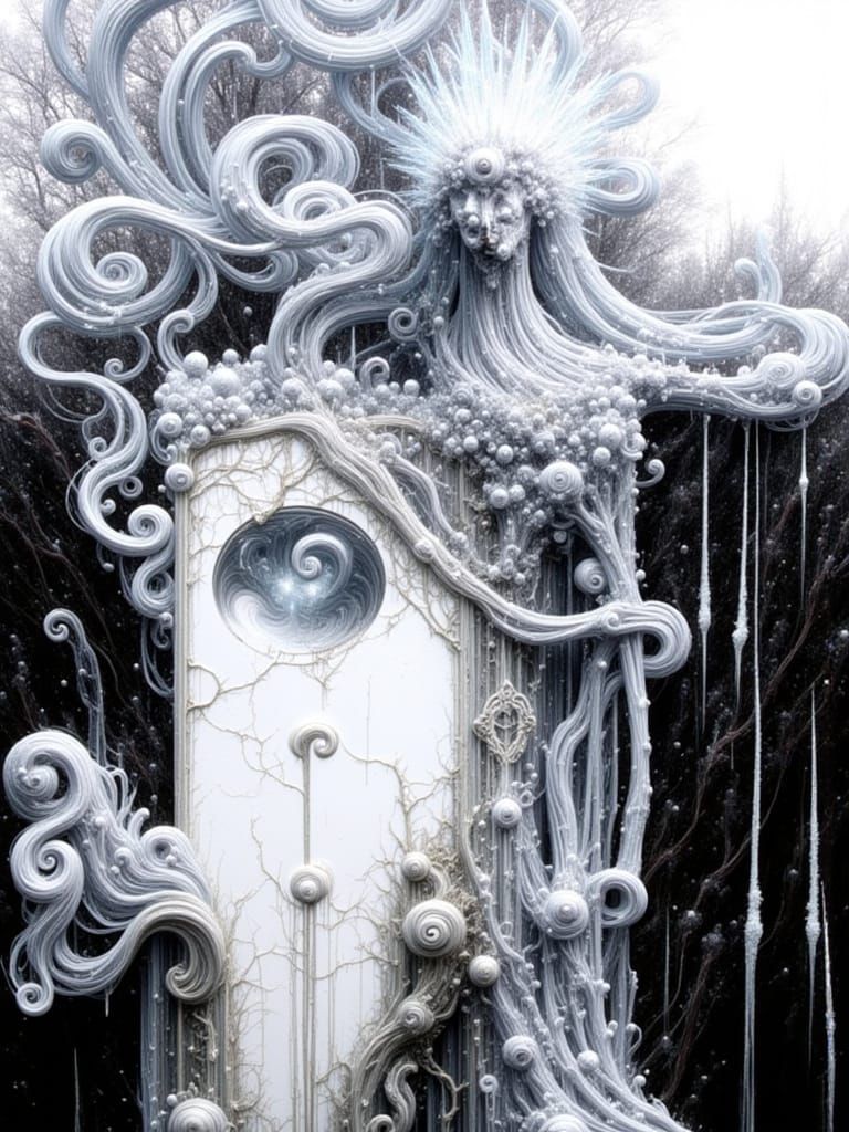 <lora:Ethereal Magic Flux:1.0> <lora:Abstract Reality:1.0> An ancient, moss-covered stone golem awakens in a forgotten enchanted forest. Bio...