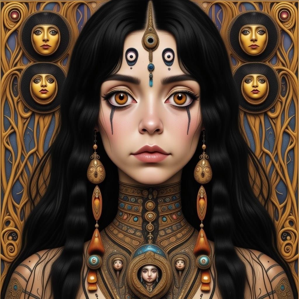 <lora:HEXEN HOLLOW:1.0> Tribal witch 