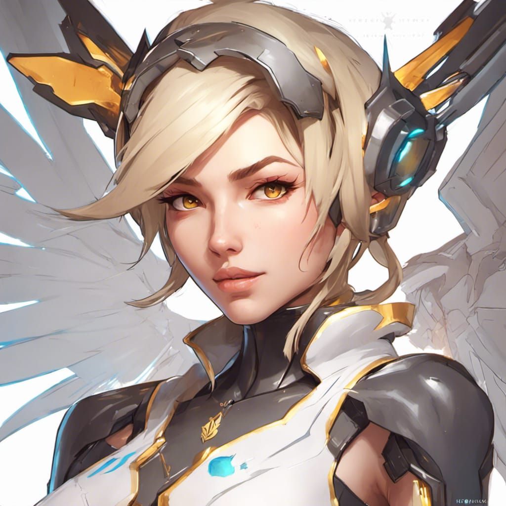 Mercy from overwatch 2 ❤️ - AI Generated Artwork - NightCafe Creator