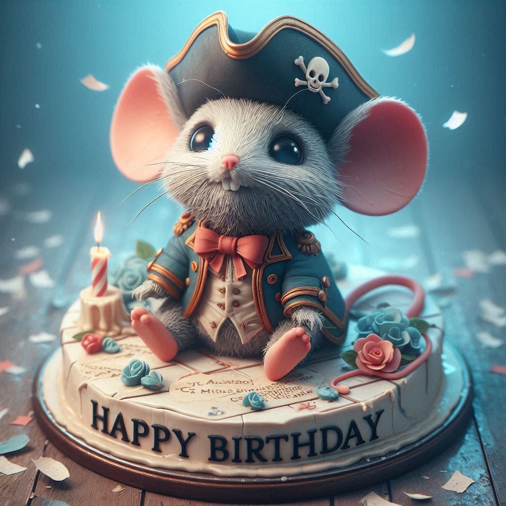 Happy Birthday Pirate Mouse Cake