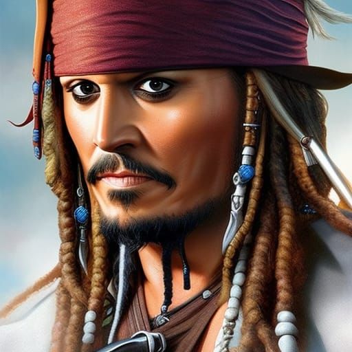 Captain Jack Sparrow - AI Generated Artwork - NightCafe Creator