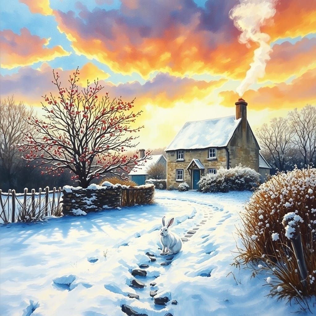 Winter Hare  by @Mulgar the Merciful 