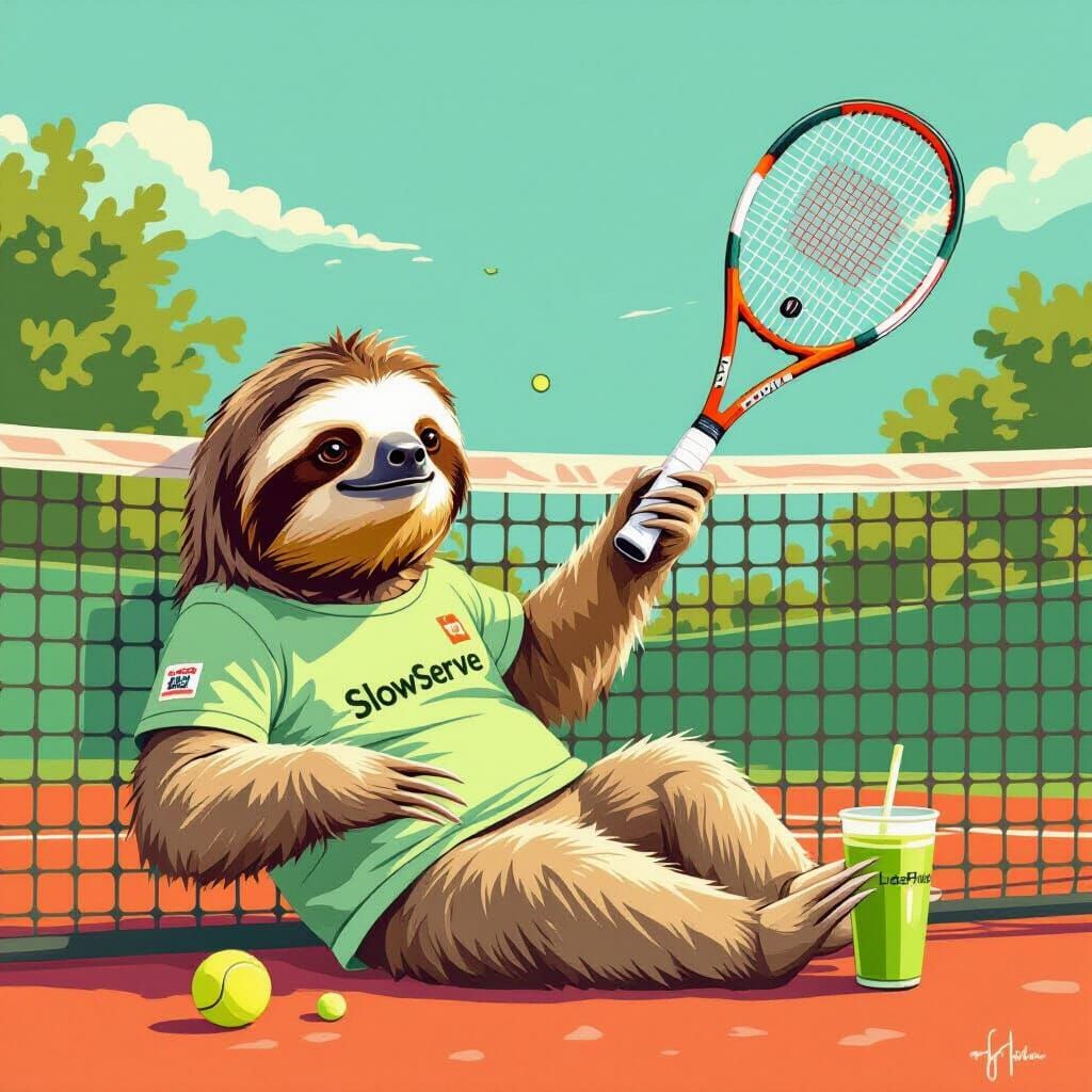 Slow serve  by @Hit moments