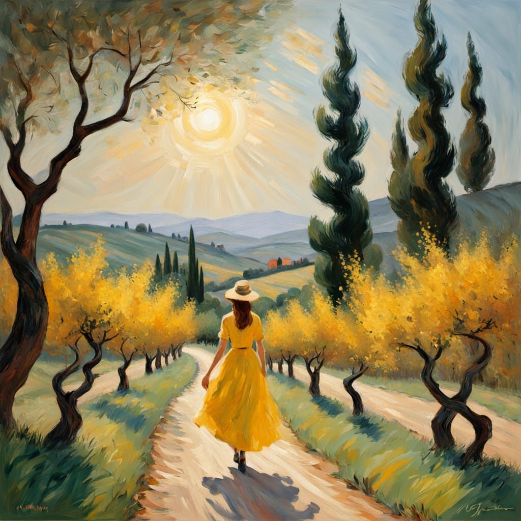 Warm sunlight casts dappled shadows on the hillside  by @moonlight247