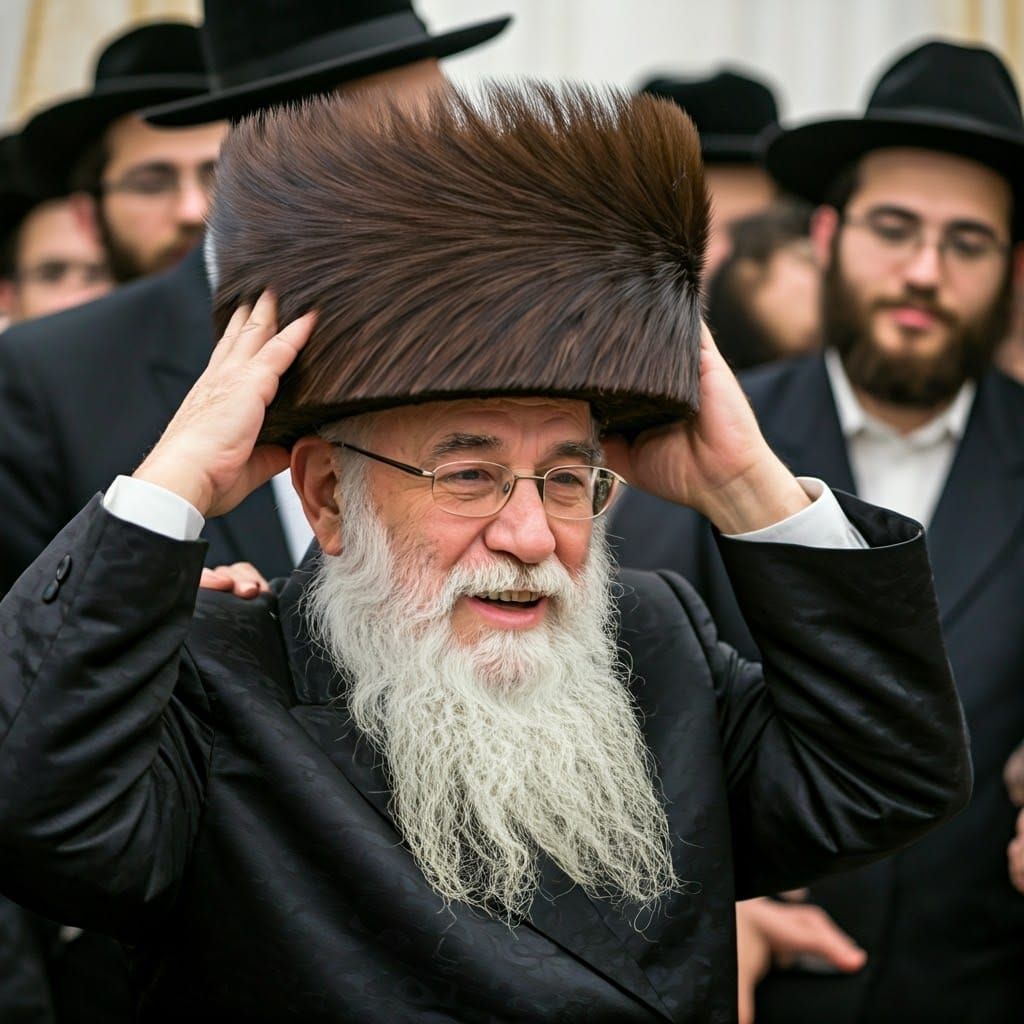 Hasidic Rebbe Blessing Grandson: Portrait Photography