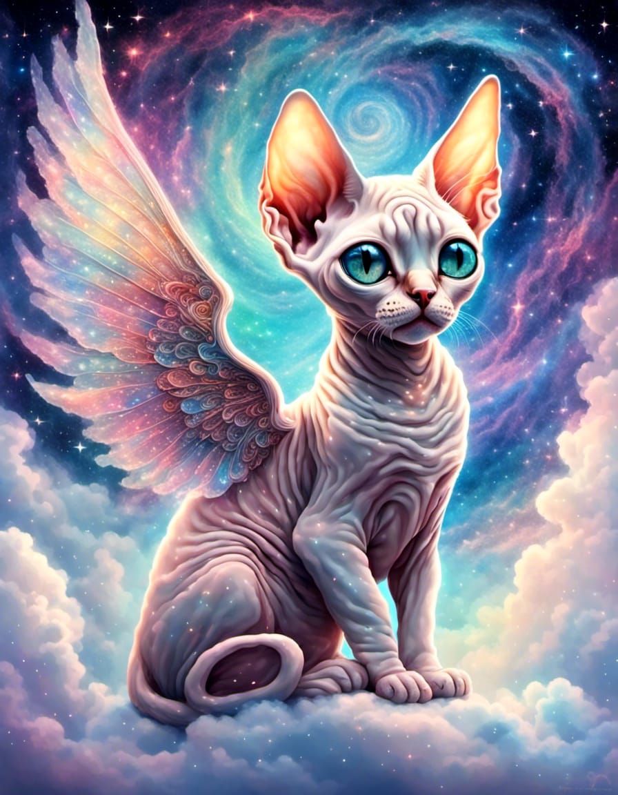angel cat sphynx