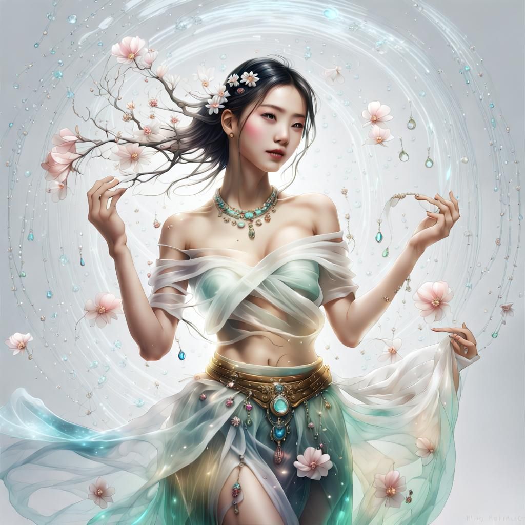 (Digital Art), (Fantasy Art), bright white background, (real...