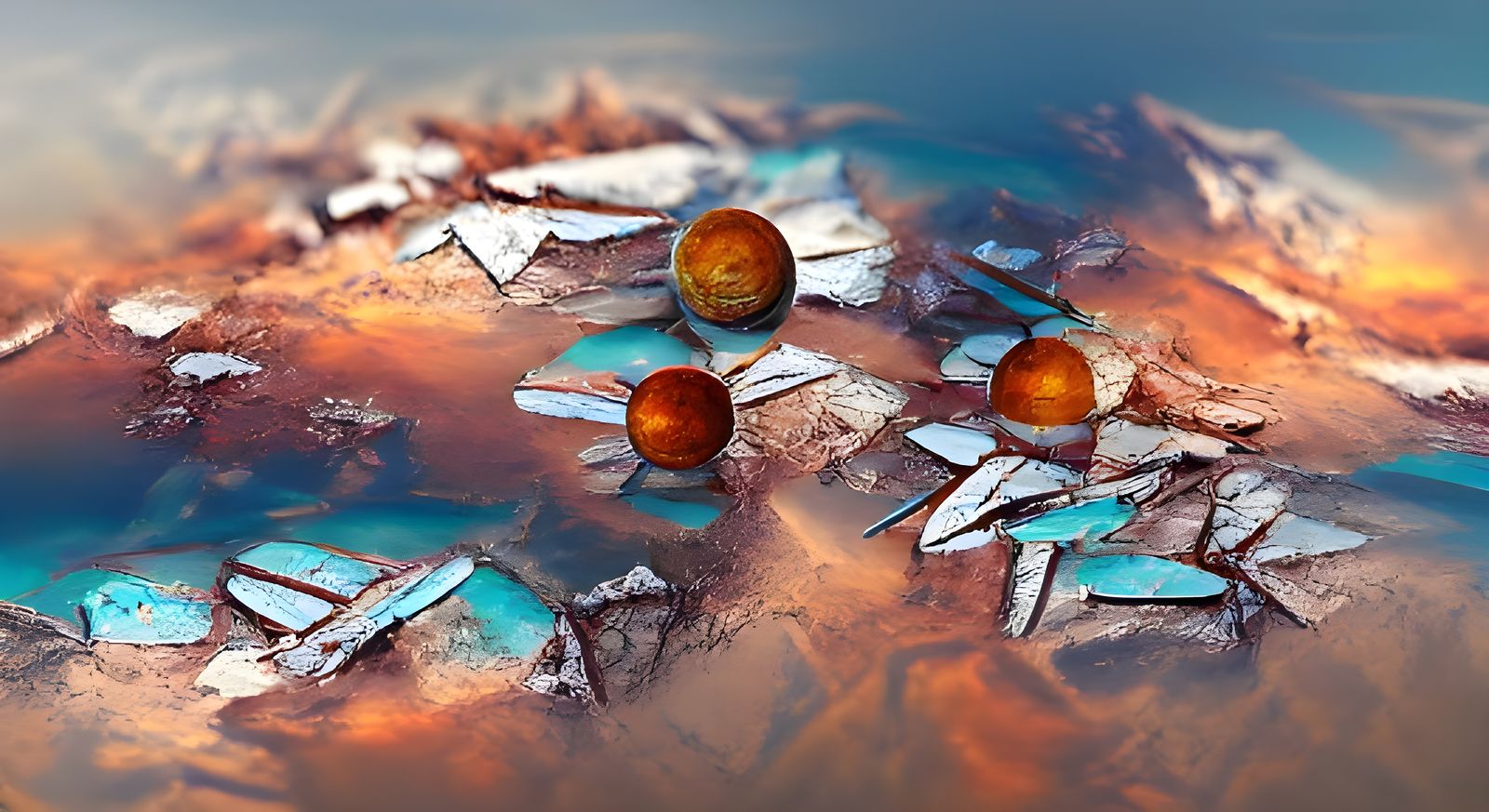 rusty ice planets