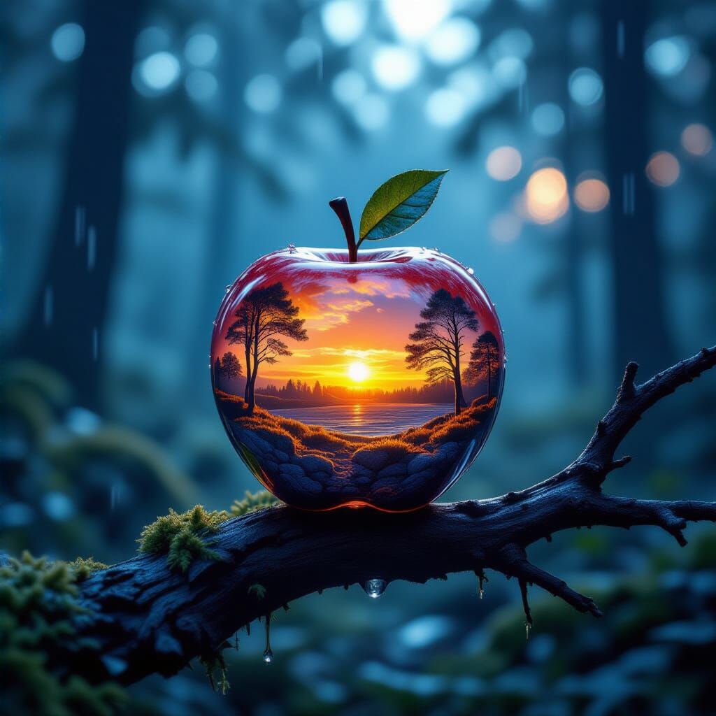  Apple   by @AnimalsAiArtSpark