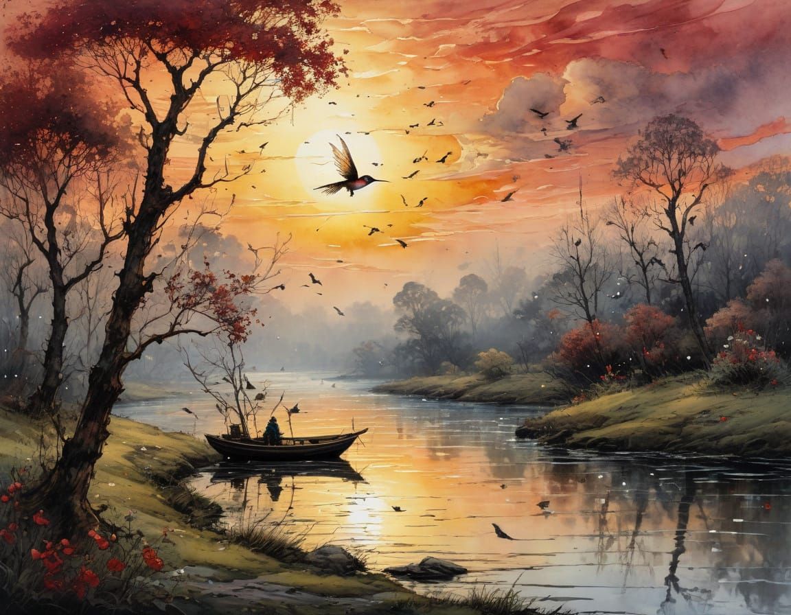 tranquil evening  by @Busybee