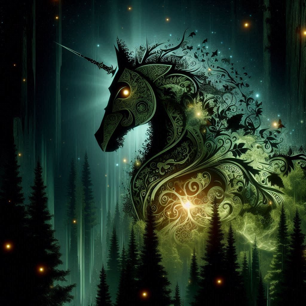 double exposure beautiful fantasy portrait landscape..