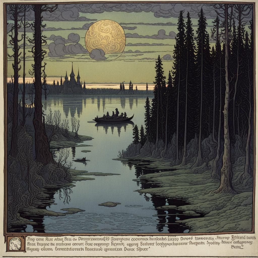 Mystical River, Ivan Bilibin