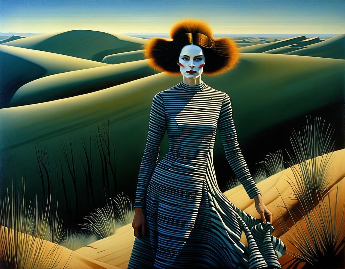 Portrait with Stripes