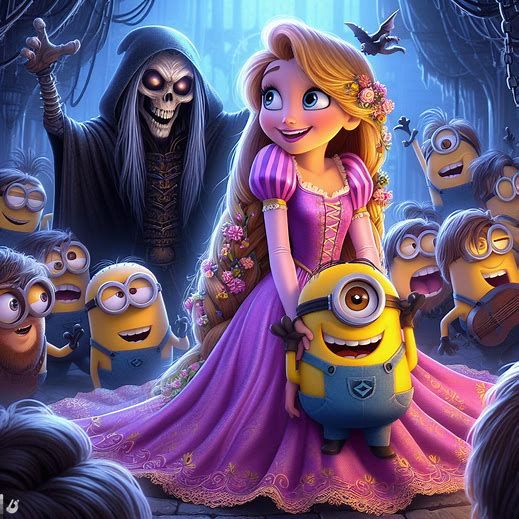 Rapunzel & Her Minions Dark Disney